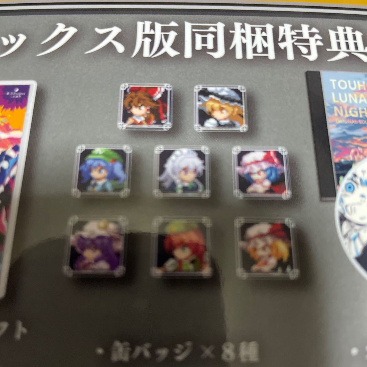 Switch ソフト Touhou Luna Nights デラックス版 特典缶バッジ×8種 新品未開封 東方Project拍卖