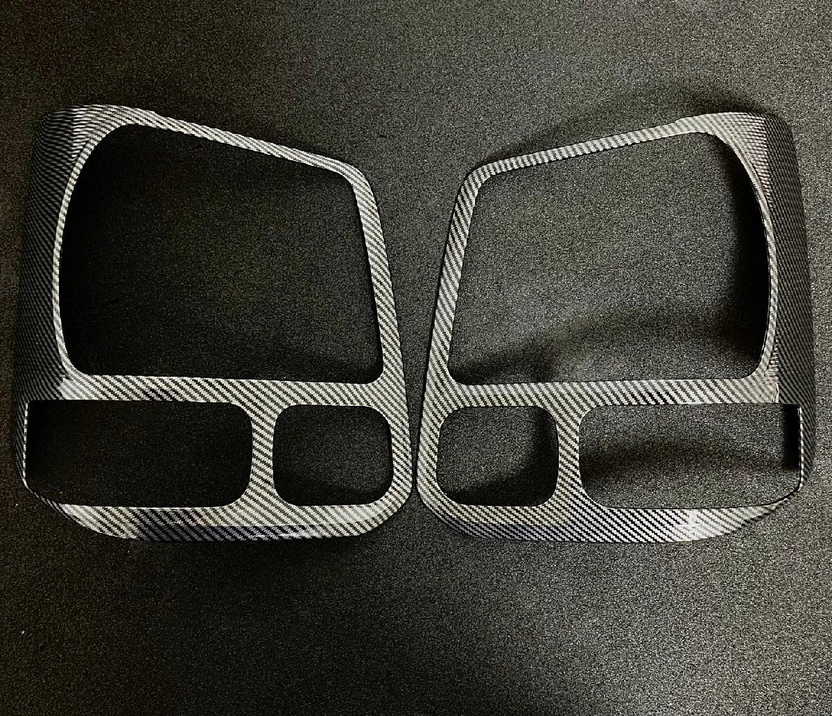 スポーティ全開♪ カーボン ルック ヘッドランプ ヘッドライト カバー エブリイワゴン DA17W JPターボ PZターボ ガーニッシュ拍卖