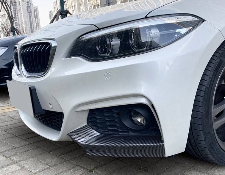 スポーティ全開♪ BMW カーボン ルック フロントバンパー カバー F22 F23 220i M235i M240i Mスポーツ クーペ カブリオレ 2シリーズ拍卖