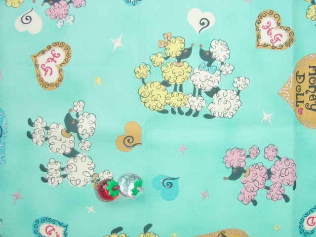 即決★ハニードールプードルブルー ★ラメ人形犬ハートルシアン拍卖