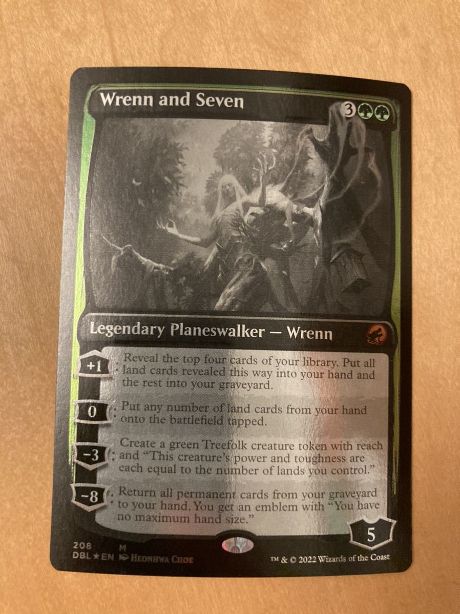 DBL レンと七番 英語 Foil 一枚 mtg 銀幕 ダブルフューチャー フォイル拍卖