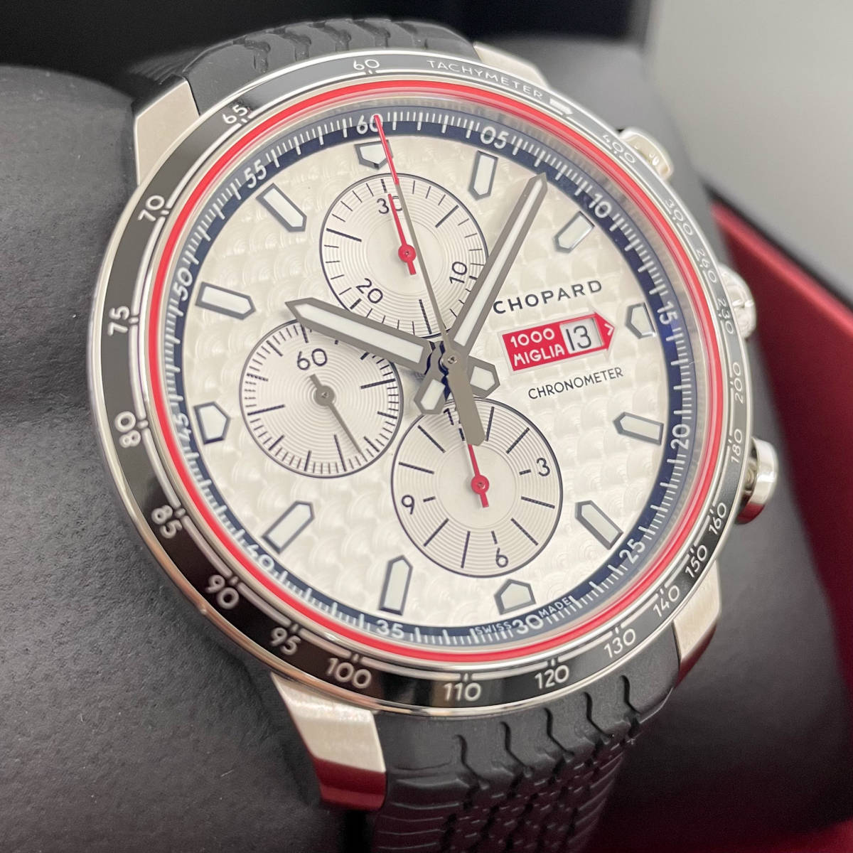 【超美品】ショパール CHOPARD ミッレミリア クロノ 2017 レースエディション 腕時計【W001】拍卖