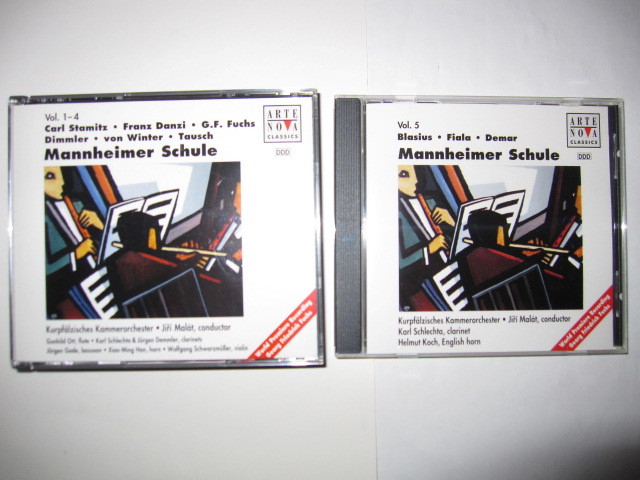 マンハイム楽派の音楽(5枚組)/シュターミツ/ベーア/ダンツィ/フクス/ディムラー他 イルジ・マラート,クアプファルツ室内管弦楽団 ARTE NOVA拍卖
