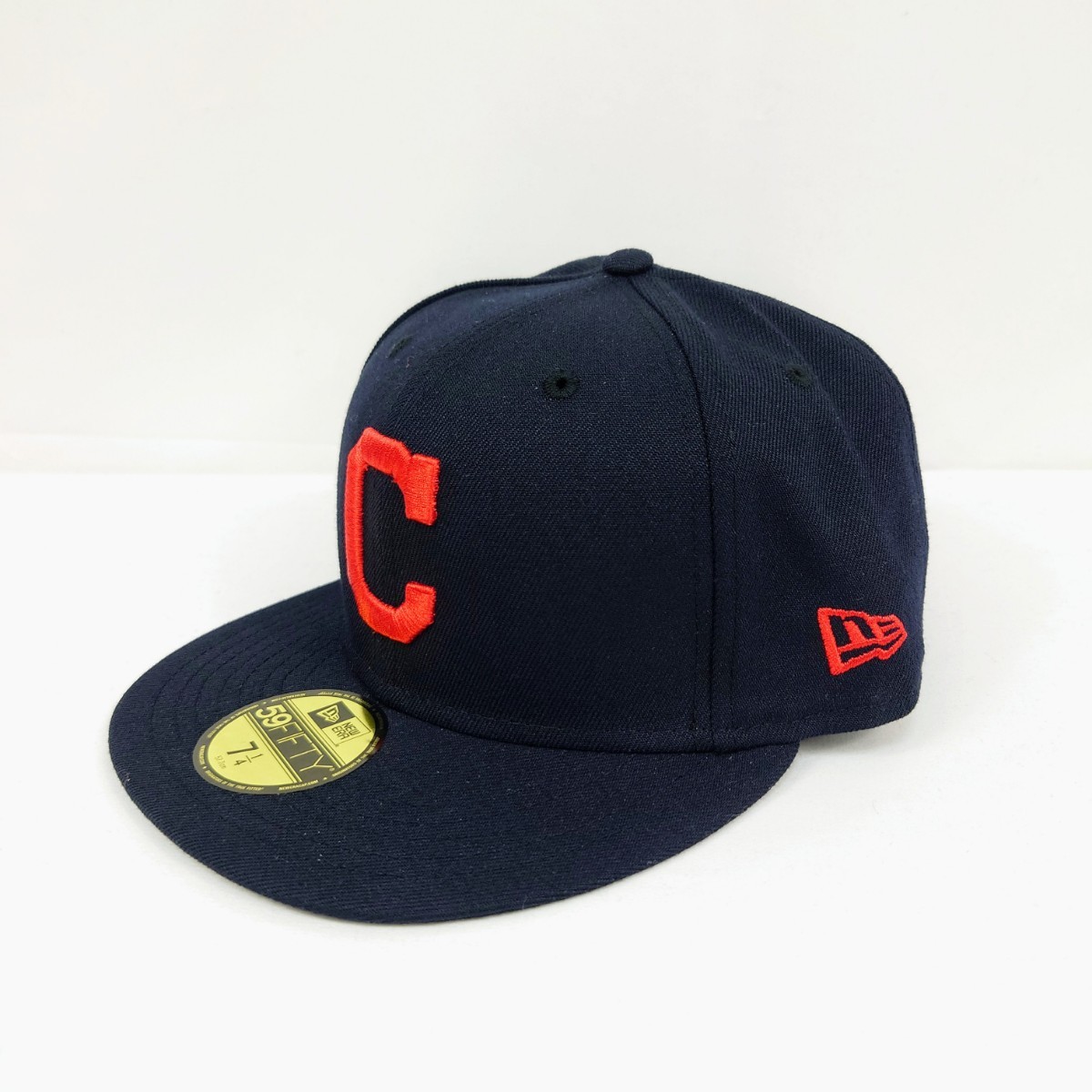 【57.7cm】ニューエラ 59FIFTY ベースボールキャップ クリーブランドインディアンス拍卖