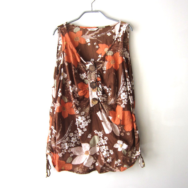 美品 Torino/トリノ★ 花柄 薄手キャミソール 拍卖