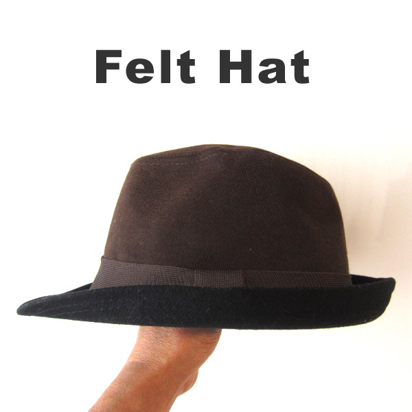 美品 シンコーテクニカ★ バイカラー 中折れハット拍卖