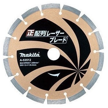 マキタ 205×2.4×25.4mm 正配列レーザーブレード ダイヤモンドホイール A-53512×1枚 ■安心のマキタ純正/新品/未使用■拍卖