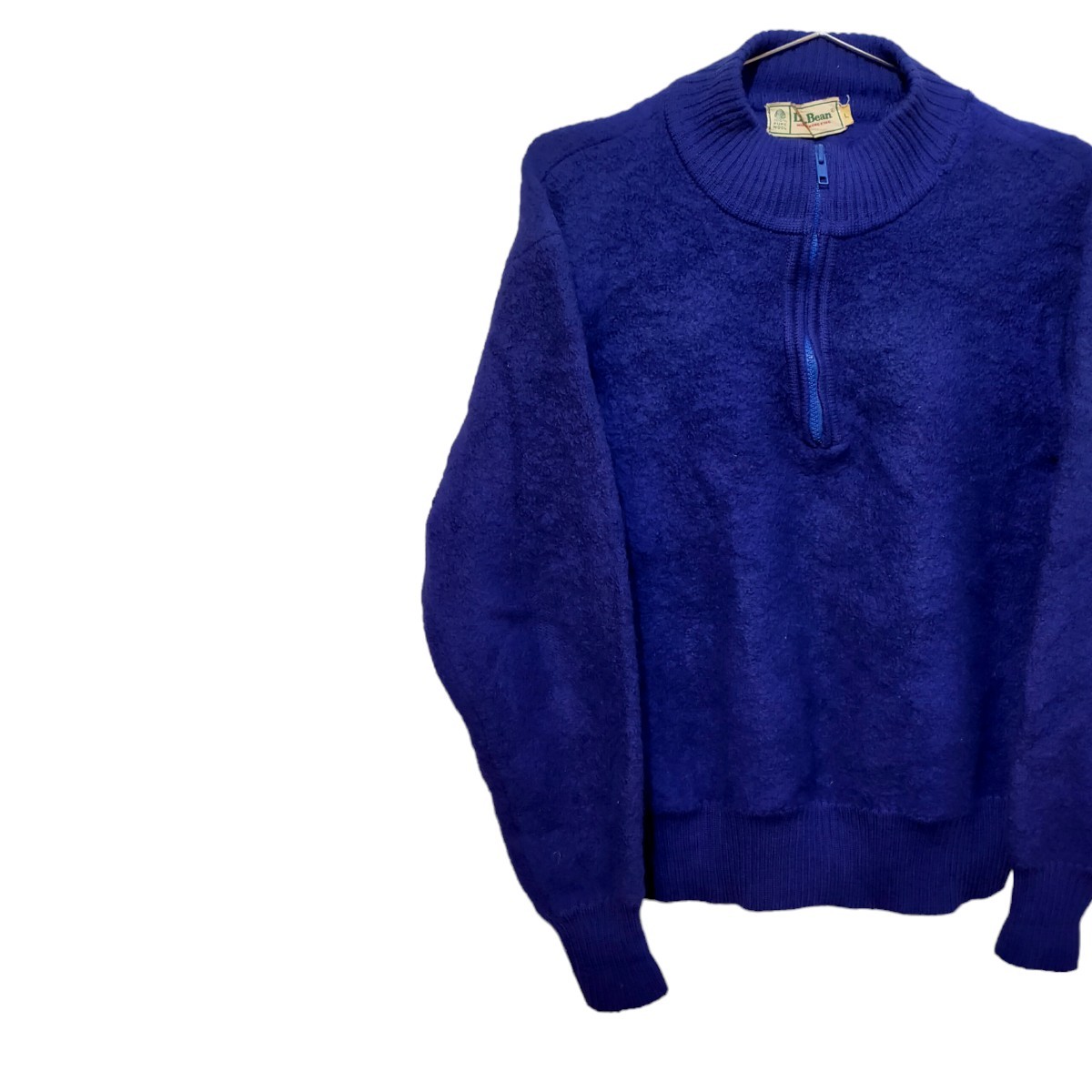 古着 エルエルビーン ハーフジップニットセーター ヴィンテージ 80s プルオーバー拍卖