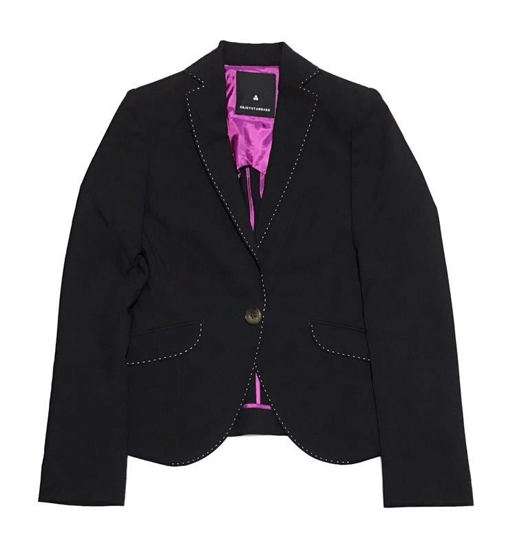 【美品】objetstandard オブジェスタンダール テーラード ジャケット 36拍卖