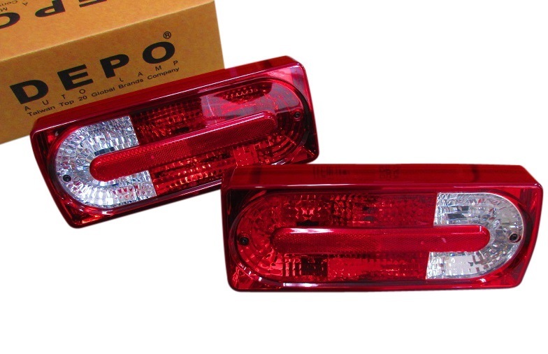 DEPO製 Mercedes Benz Gクラス W463 ゲレンデ 07yLOOK テールランプ 07yルック 2007y テールライト テール 440-1953L(R)-WQ拍卖
