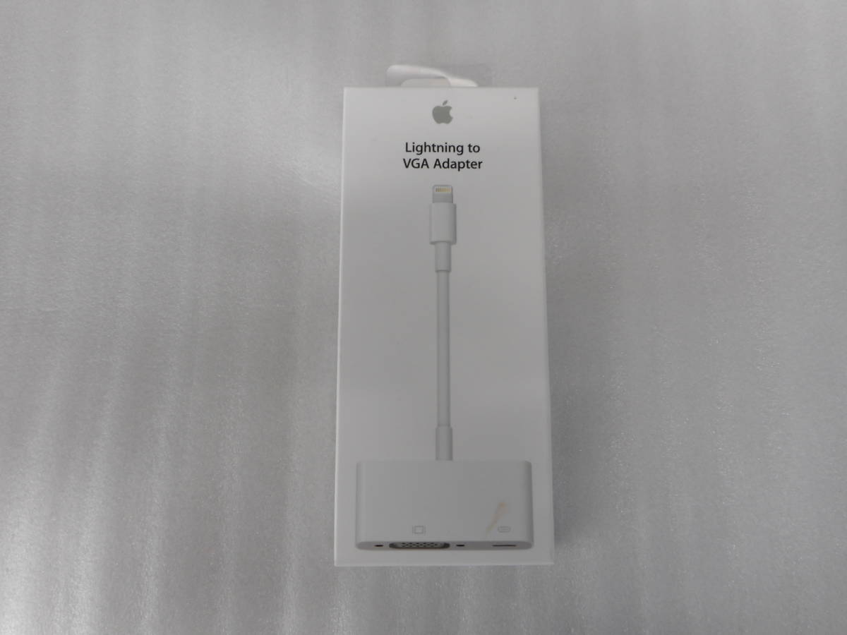 新品未使用品◆アップル純正◆ライトニング◆MD825AM/A◆2012年◆Lightning to VGAアダプタ◆プロジェクター使用等に拍卖