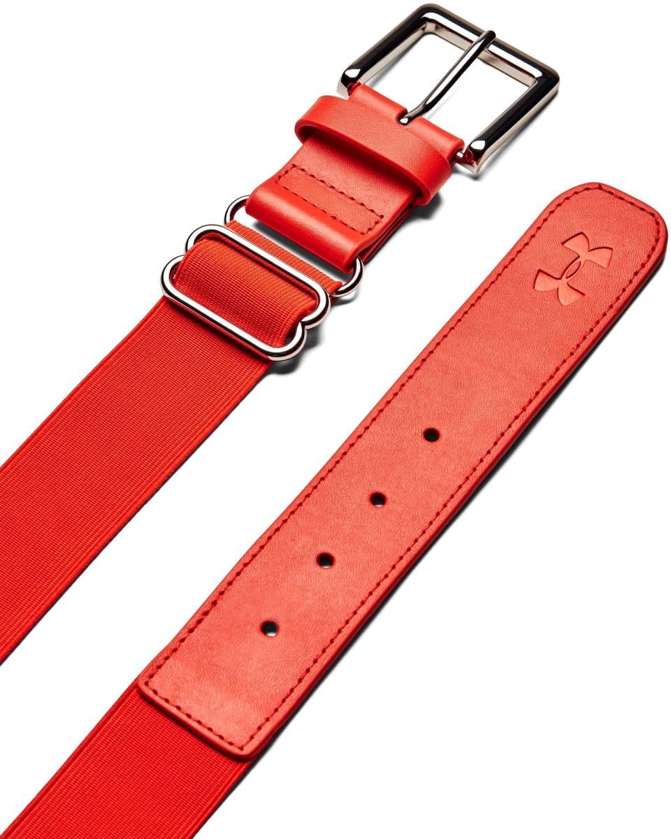 送料無料★2026年★USA限定Under Armour★アンダーアーマー☆高級エンボスロゴ☆野球用ベルト★ダークオレンジ拍卖