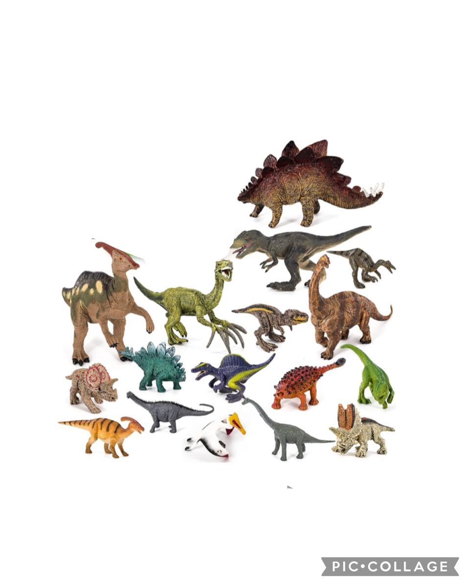新品 Tagitary 恐竜フィギュア おもちゃ 17点セット 収納ボックス付き リアルな恐竜 定番 恐竜遊び 子供の誕生日ギフト クリスマス拍卖