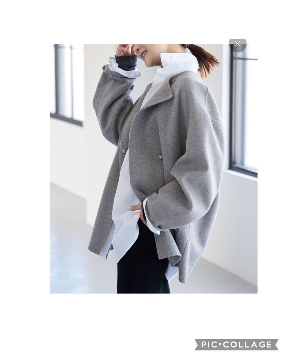 新品 SLOBE IENA HAMILTON ダブルフェイス ショートコート アウター グレー拍卖