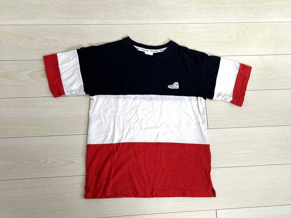 ★コンバース CONVERSE 半袖Tシャツ Sサイズ ワンポイントスニーカー★拍卖