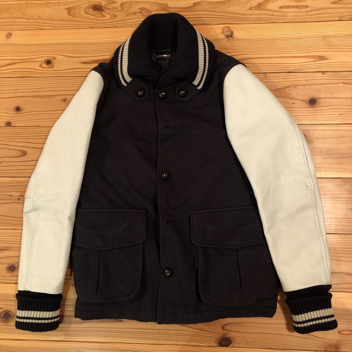 CASHCA 袖革スタジャン M拍卖