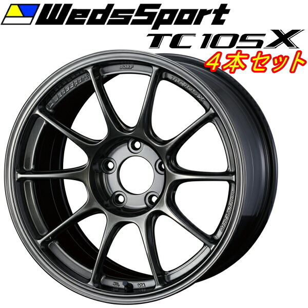 ウェッズスポーツ TC105X ホイール4本 EJチタン 9.5-17インチ 5穴/PCD114.3 インセット+32拍卖