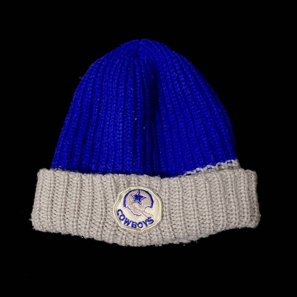 ヴィンテージ 80s 70s NFL DALLAS COWBOYS ニットキャップ ビーニー カウボーイズ スーパーボウル chiefs raiders拍卖