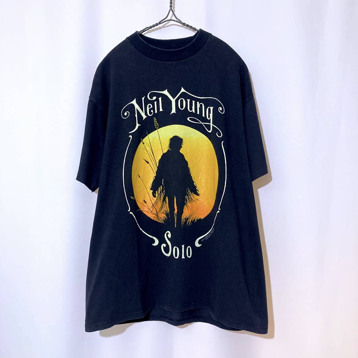 ビンテージ Neil Young 92年ソロツアー Tシャツ ニールヤング オリジナル バンドTシャツ Brockum nirvana拍卖