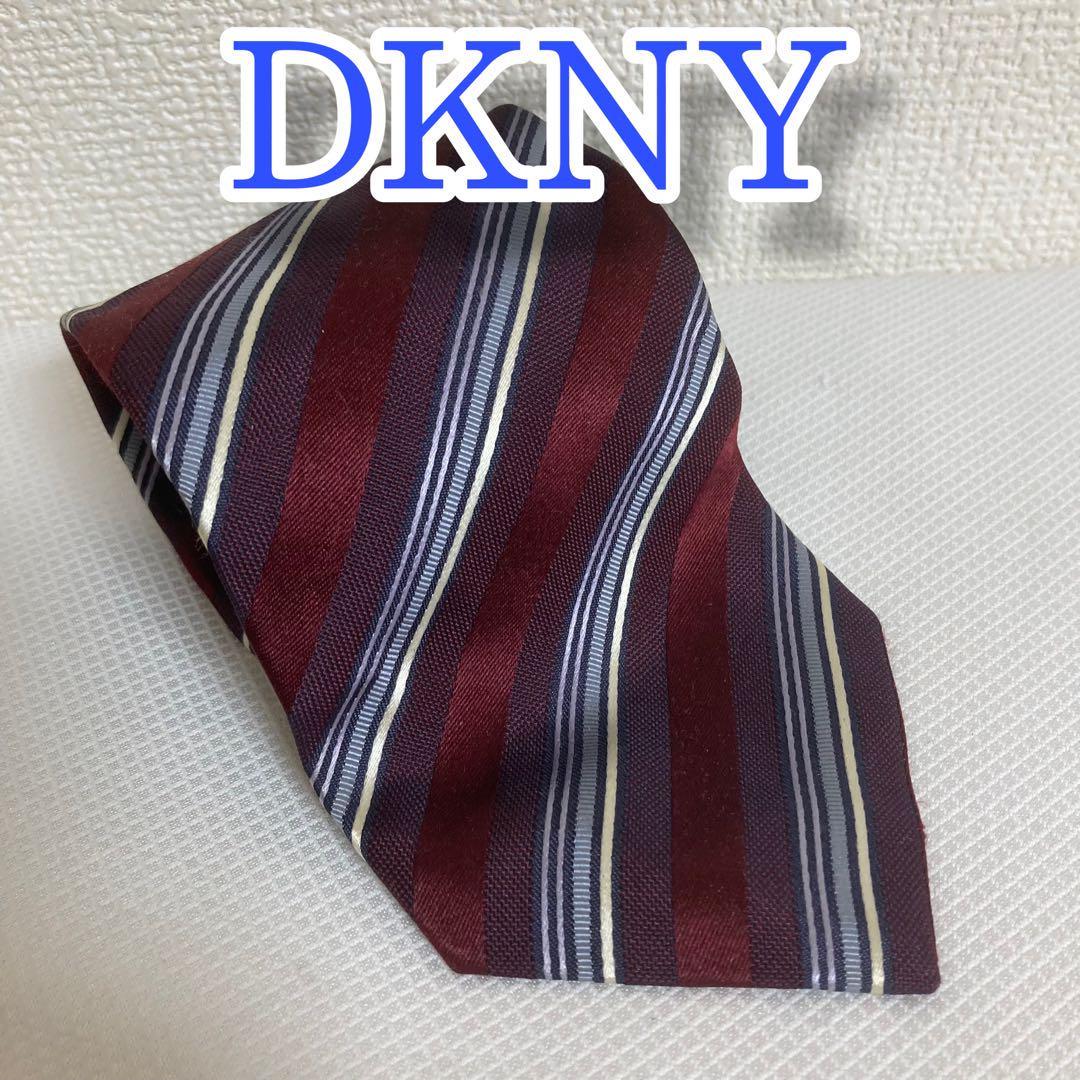 ネクタイ DKNY ダナキャラン ニューヨーク メンズ ビジネス パープル拍卖