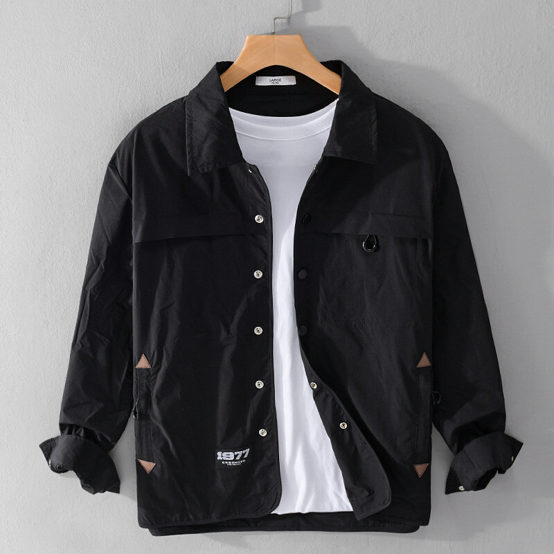 カーゴジャケット 新品*メンズ ワークジャケット ジャンパー ブルゾン アウトドアジャケット 春秋服【C222】黒【M-3XL選択】拍卖