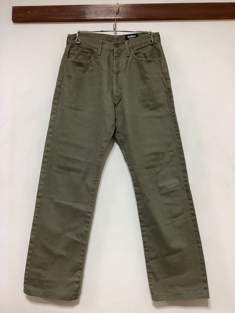 A-1204 OSHKOSH CLASSIC オシュコシュ カラーパンツ ライトオリーブ カラージーンズ W28拍卖