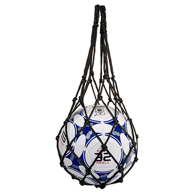 ボール用収納ネット ボールバッグ 網袋 サッカーボール用 バレーボール用 バスケットボール用 ブラック×ブラック拍卖