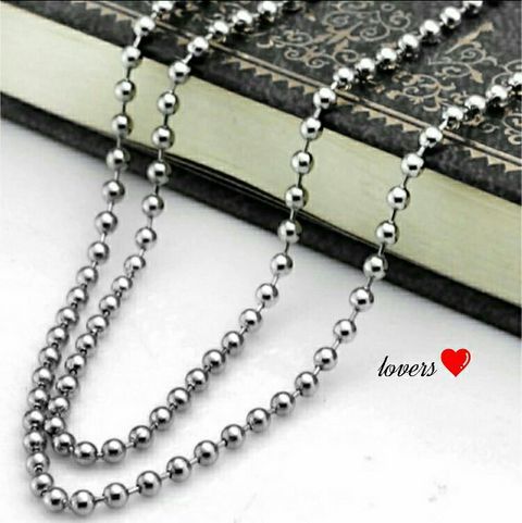送料無料長さ指定可能2.5mm幅クロムシルバーサージカルステンレスボールチェーンネックレス手首にブレスボーイズガールズレディースメンズ拍卖