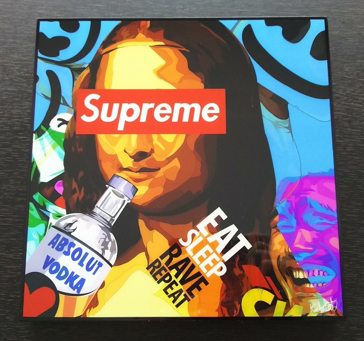 モナリザ supreme 壁掛けアート フレーム インテリア ボード拍卖