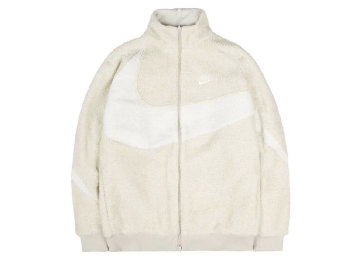 ナイキ ビッグ スウォッシュ ボア ジャケット ライト ボーン/セイル M拍卖