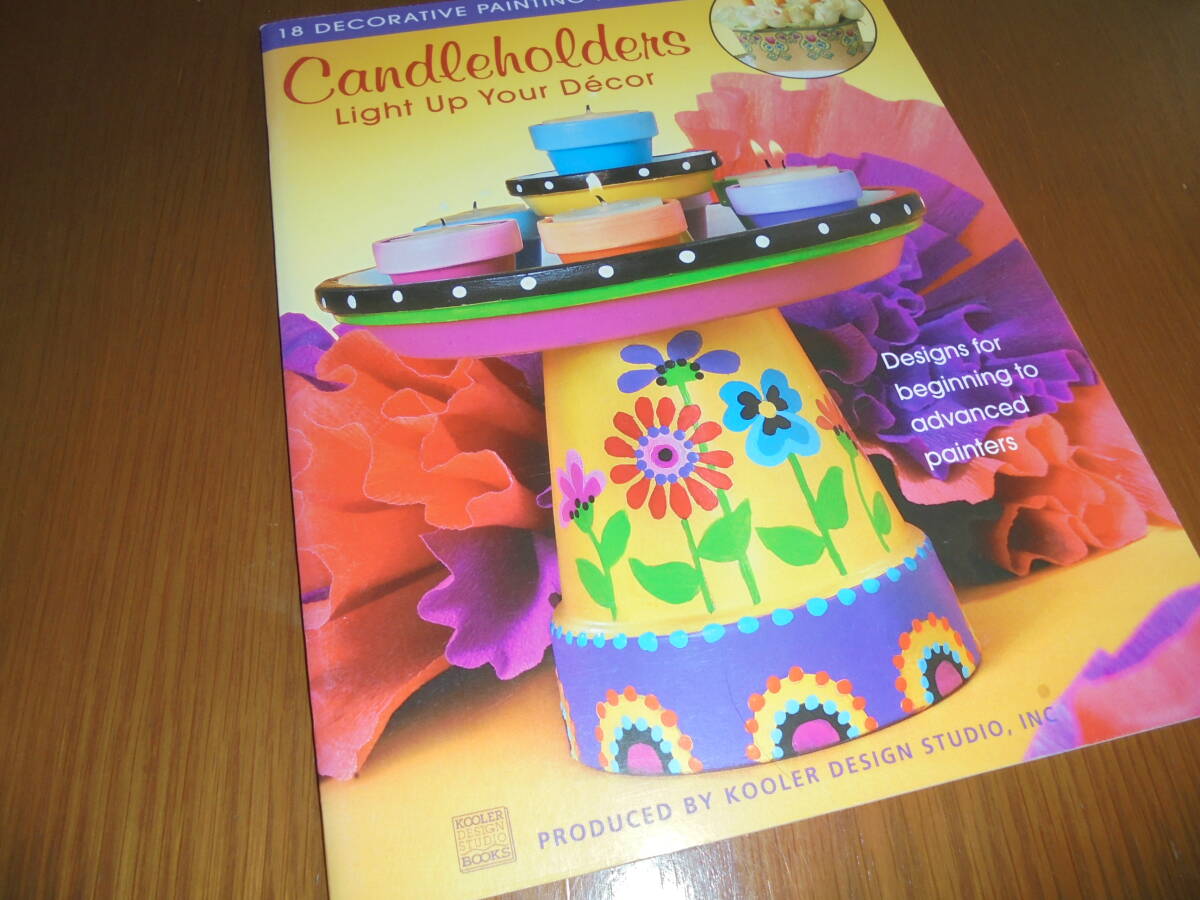 洋書キャンドルホルダー トールペイント ろうそく立て candle holders ペイントテクニック拍卖