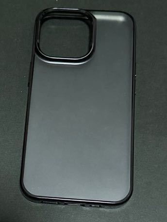 c-555 ORANGA iPhone 13 Pro 用 ケース 半透明 6.1インチ 超耐衝撃 マット感 薄型 ドイツバイエル製TPU素材 黄変防止(ブラック)拍卖
