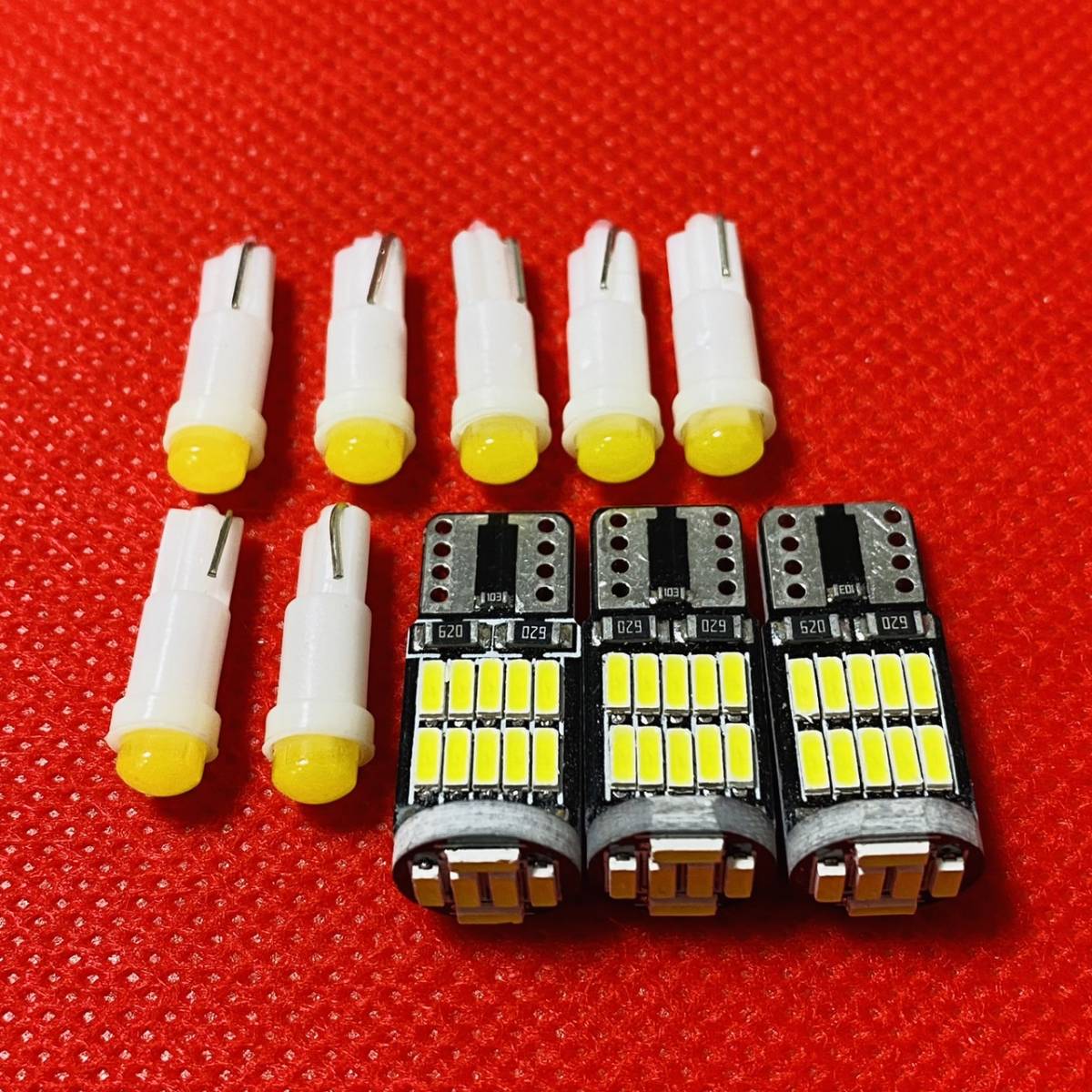 カワサキ ZRX400 ZRX1100 ZRX1200 メーター用 ホワイト LED バルブ インジケーター ランプ 10個セット kawasaki T10 T5 LED 送料無料拍卖