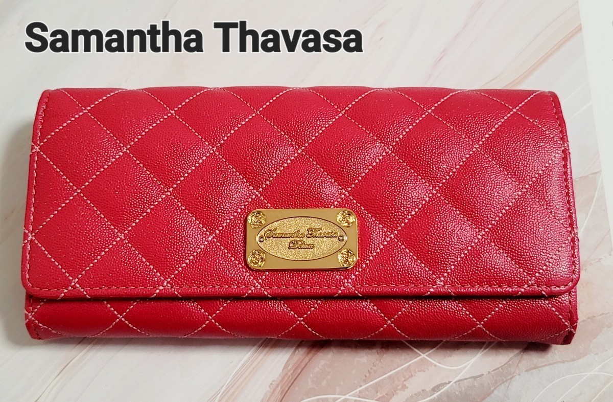 【Samantha Thavasa】サマンサタバサ 長財布 キルティング ローズピンク 美品拍卖