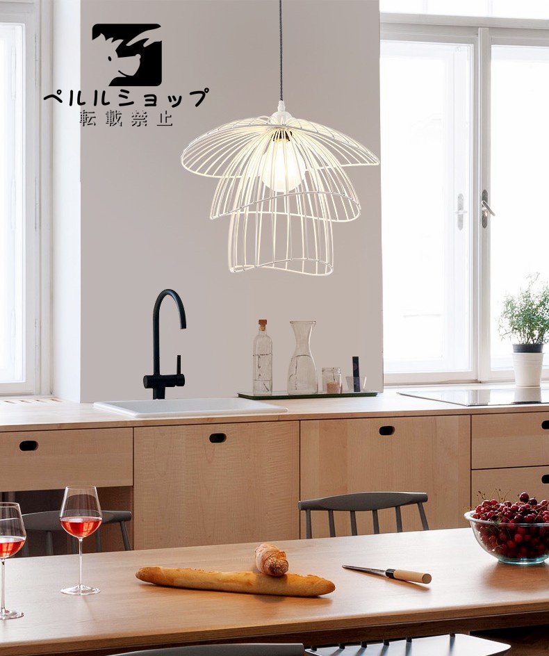 ペンダントライト.洋風照明 シャンデリア 北欧デザイン シーリングライト 玄関 階段 廊下 カウンター 天井照明2色選択可能拍卖