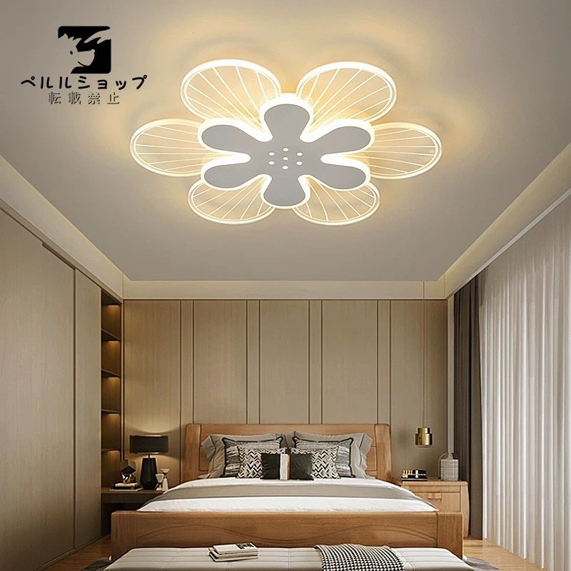 LED シーリングライト 高透過率の 花の形 調光 調色 天井照明 おしゃれ 北欧 照明器具拍卖