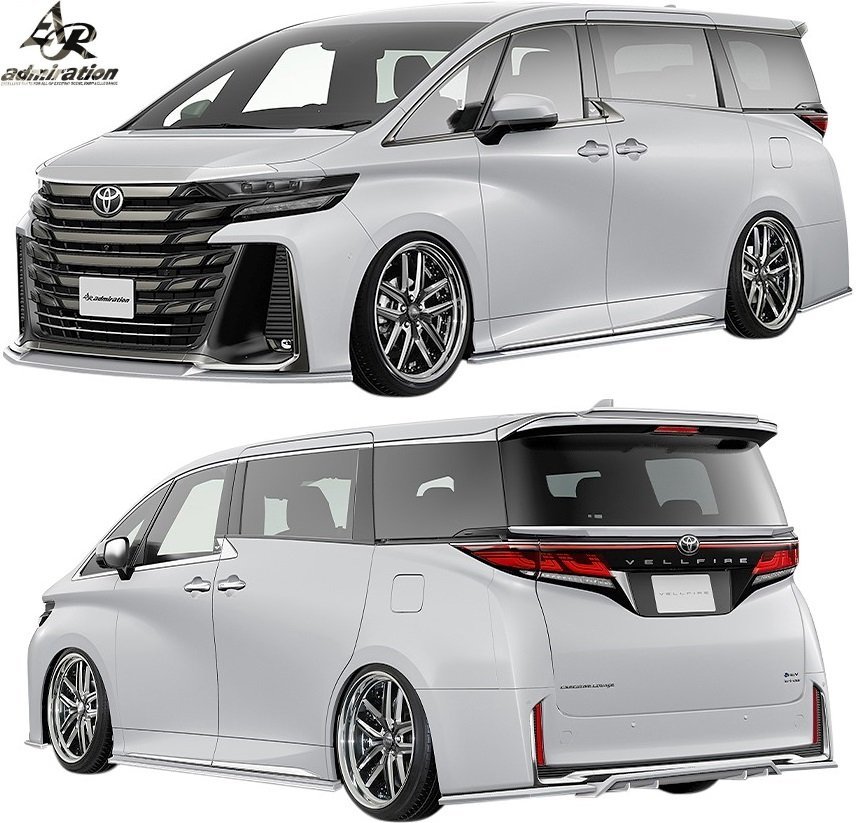 【M’s】40系 ヴェルファイア 前期 (R5.06-) admiration RICERCATO フルエアロ 3点 FRP 未塗装 アドミレイション エアロ パーツ カスタム拍卖