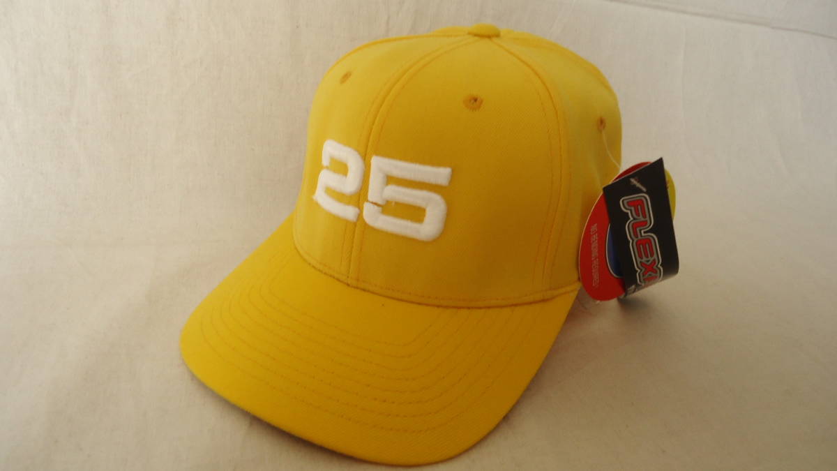 TWENTYFIVE 25 旧モデル FLEXFIT CAP 黄 L/XL 半額 50%off トゥエンティファイブ 帽子 フレックスフィット ゆうパック(おてがる版)拍卖