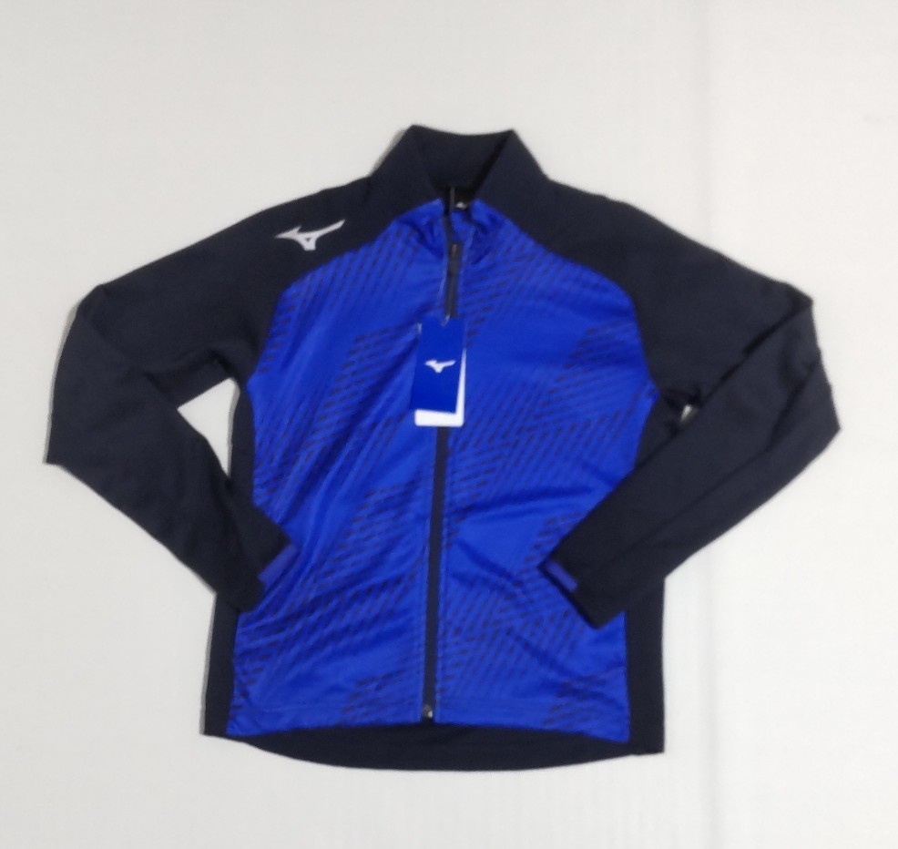 ミズノ ソフトニットフルジップジャケット 140cm ジャージ上 サーフブルー P2MC103525拍卖