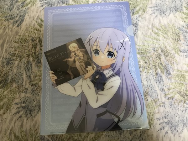 239クリアファイル ご注文はうさぎですか?? 銀のスプーン  特典 チノ拍卖