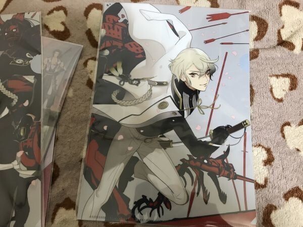 075クリアファイル 刀剣乱舞 とうらぶストア限定 二周年記念 祝画 髭切拍卖