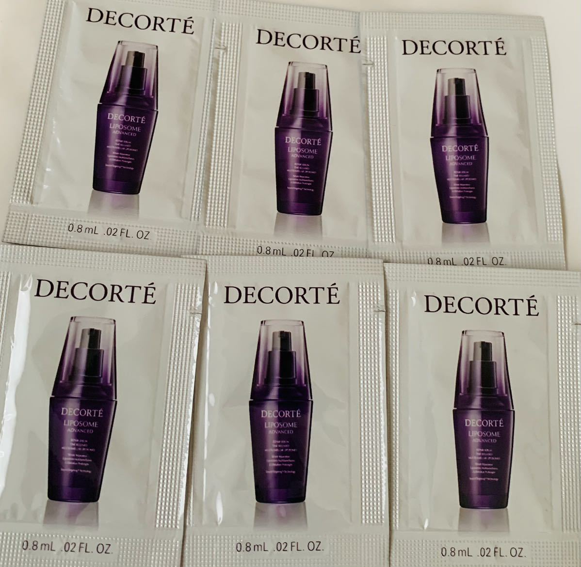 DECORT LIPOSOME コスメデコルテ リポソーム アドバンスト リペアセラム 美容液 0.8mL ×6包 試供品 サンプル 大谷翔平拍卖