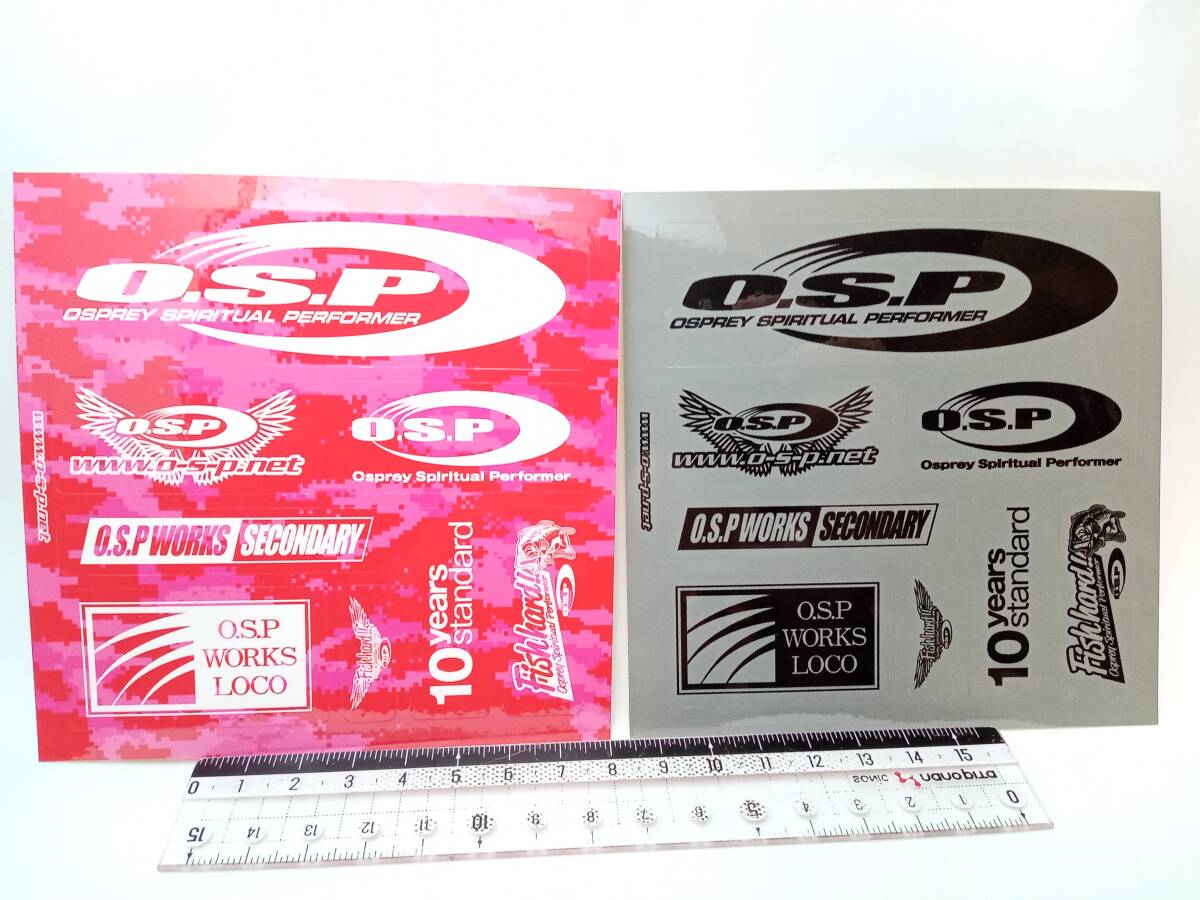 osp ステッカー 10years standard 2枚セット レッド グレー拍卖
