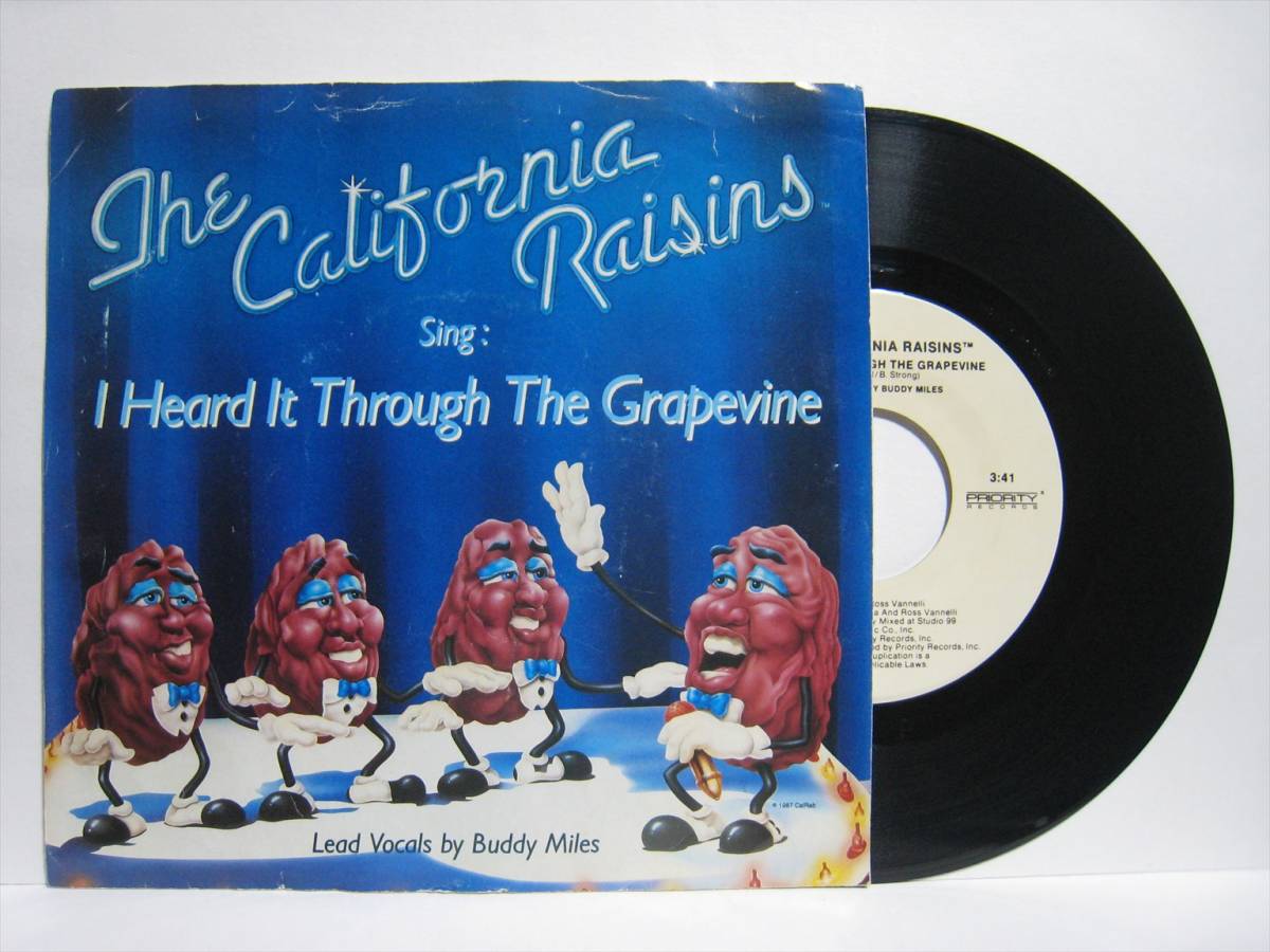 【7”】 THE CALIFORNIA RAISINS / I HEARD IT THROUGH THE GRAPEVINE US盤 カリフォルニア・レーズンズ BUDDY MILES拍卖