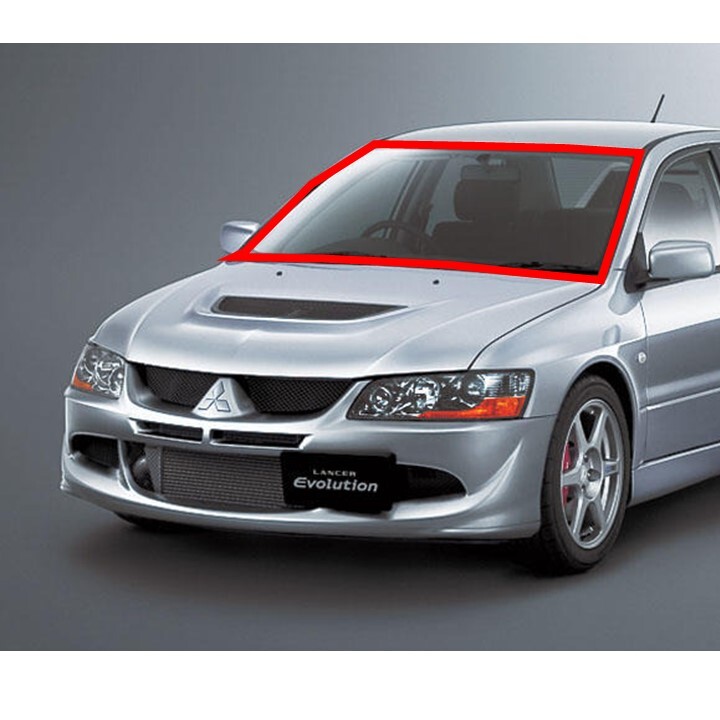 ★新品 純正 ランエボ フロント ウィンドウ シールド モール ディング セット Lancer Evo 4 5 6 CT9A 三菱 MITSUBISHI 純正部品拍卖