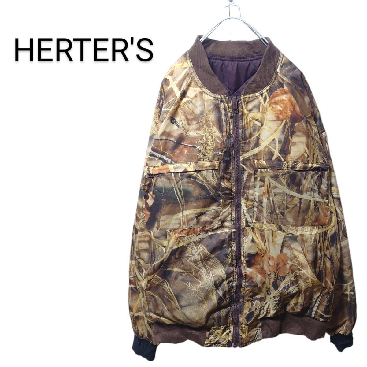 【HERTER'S】リアルツリーカモ 中綿入りリバーシブルジャケット S-409拍卖