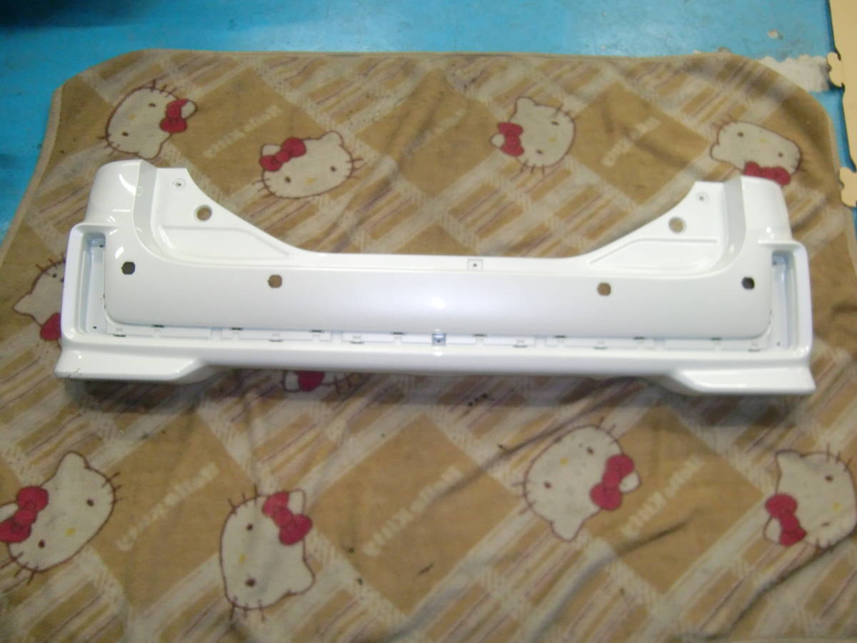 MK53S スペーシア カスタム 純正 リアバンパー (ZVR ピュアホワイトパール) 71811-79R60-ZVR 中古 補修ベース!!拍卖