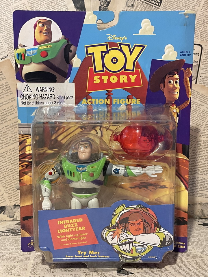 ☆1990年代/トイストーリー/アクションフィギュア/当時物/即決ビンテージ/Thinkway/Toy Story/Action Figure(Infrared Buzz Lightyear/MOC)拍卖