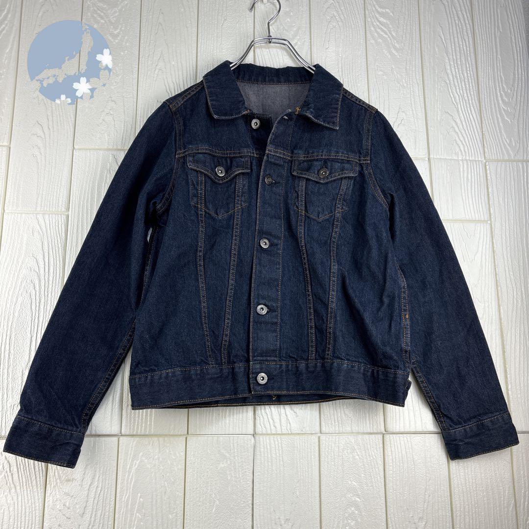 【美品】Gジャン デニムジャケット 濃いインディゴ フリーサイズ拍卖