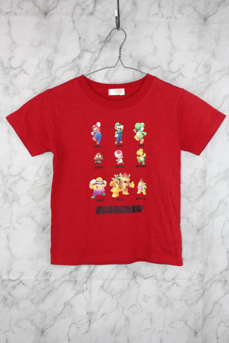 バンダイ スーパーマリオ キャラクター半袖Tシャツ レッド 130cm拍卖